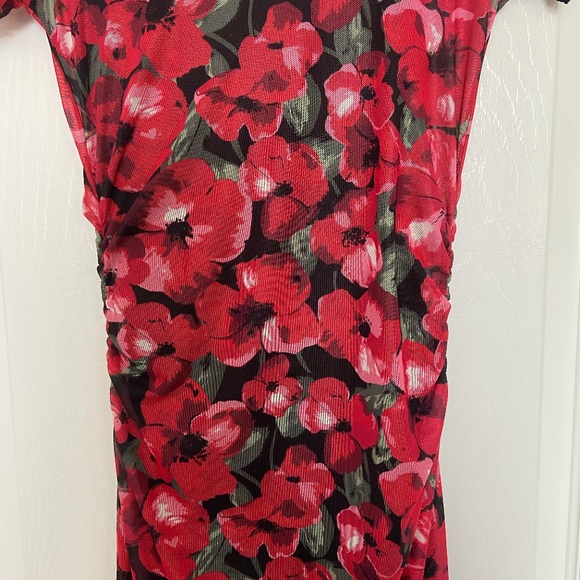 NWT Floral Red H&M Dress - Picture 4 of 10